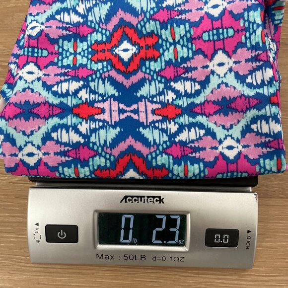 Gymboree Rash Guard Shirt Girls Small 5-6 Swim Aztec Ikat Print Pink Purple Blue - Picture 14 of 14